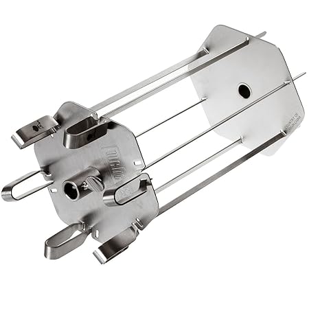 Weber 17395 Style Grill-Spiesse mit Drehspieß für rotisserie