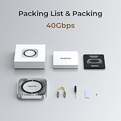 40Gbps Aluminum Hub & Stand for New M4/M4 Pro Mac