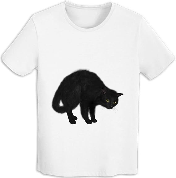 Amazon Co Jp Tシャツ黒猫 メンズ 半袖 綿 Tシャツ クルーネック カットソー シンプル ゆったり 服 ファッション小物