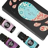 De-Stress Essential Oil Set- 100% Pure Therapeutic Grade Aromatherapy Oils- 3/10 ml of Quiet Time, Relaxation, Stress Relief Blends by Edens Garden