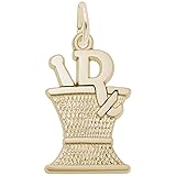 10k Yellow Gold Pharmacy Charm, Charms for