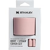 Stanley Quencher Boot and Straw Cover Cap | Anti-Slip Silicone Protector for Tumbler with Handle | Accessory Set for Stainless Steel Drinking Cup | BPA-Free