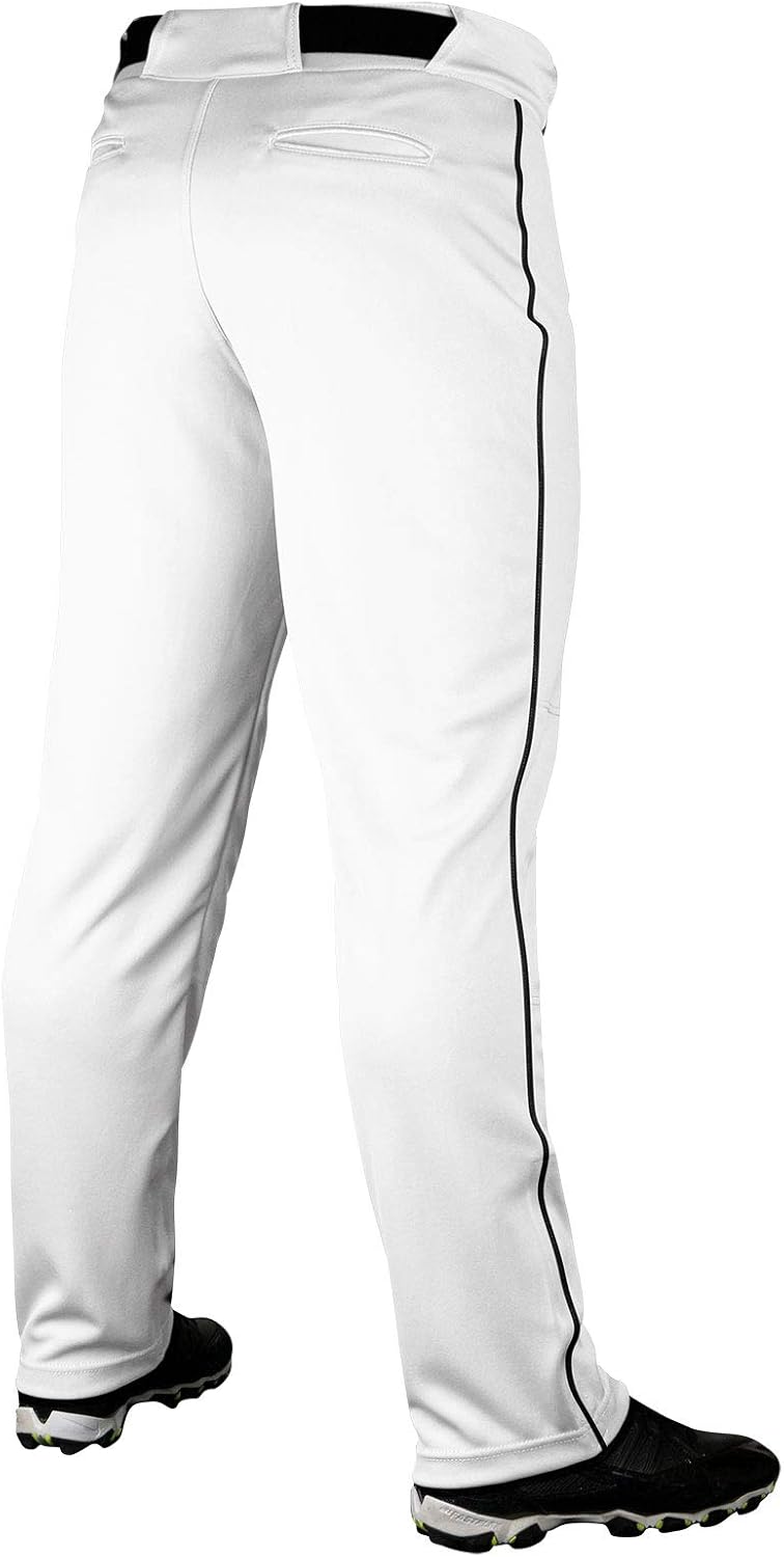 CHAMPRO Unisex Sports Youth Triple Crown Open Bottom Piped Pants: Clothing
