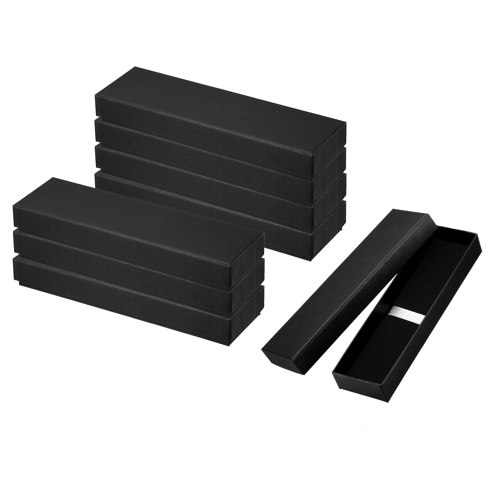 PATIKIL Pen Gift Box, 8 Pack Empty Pen Case Cardboard Case Pen Presentation Display Box for Pencil Ballpoint Jewelry Business Office Supplies, Black