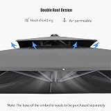 PURPLE LEAF Garden Cantilever Parasol 2.7m x 3.65m Gray Rectangular view 3