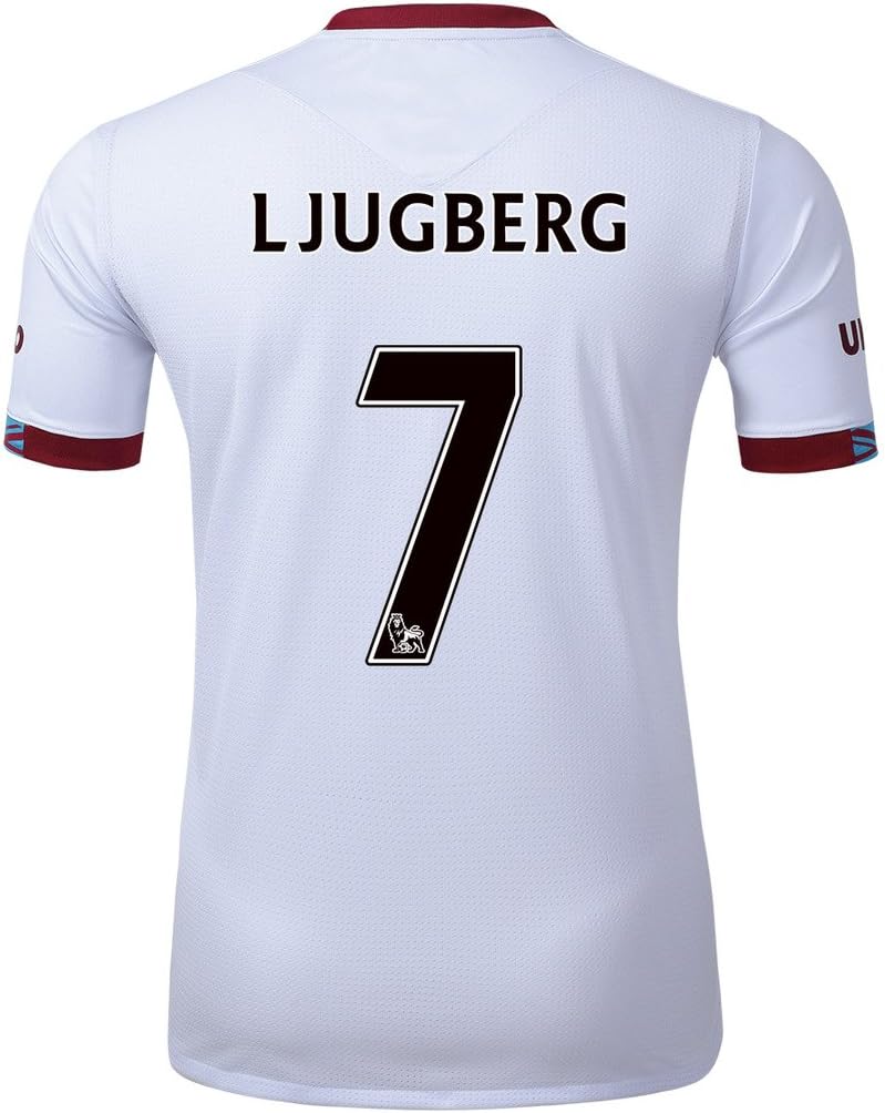 2016/17 #7 Ljungberg White Away Adult Soccer Jersey Size S-M-L-XL