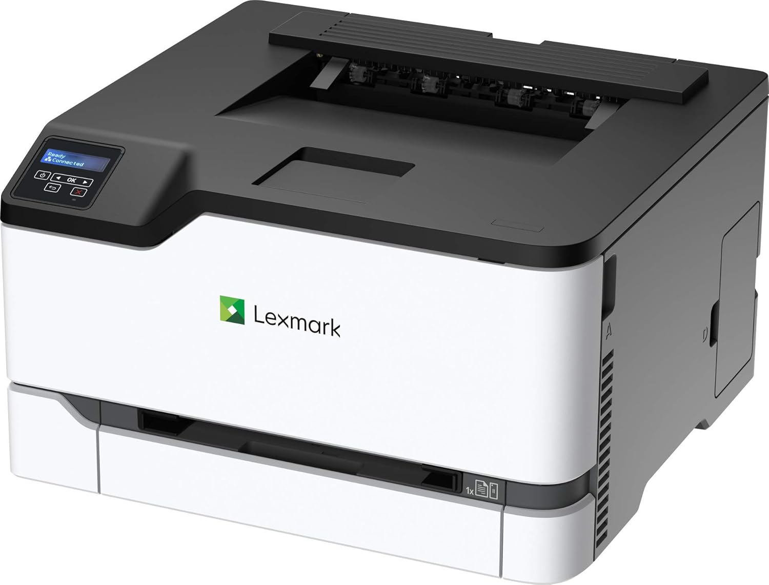 Lexmark C3326dw Color Laser Printer with Wireless Capabilities, Standard Two-Sided Printing, Two Line LCD Screen with Full-Spectrum Security and Prints Up to 26 ppm (40N9010), White/Gray: Electronics