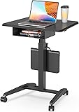 JOY worker Height Adjustable Rolling Laptop Desk