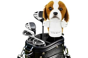Scott Edward Funny Golf Club Headcover Driver(460CC) and Fairway Wood Cute Animal Design Golf Mascot Soft Functional Stylish 