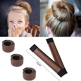 TRIXES Hair Bun Snap Band Styling Tool Pack of 3 Easy Updo Beauty Aid view 6