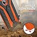 Zizo Static Cover for iPhone 6 Plus 6s Plus Case with [Built-in Kickstand] Shockproof and [Impact Dispersion Technology] Slim Armor Protection, Black/Orange