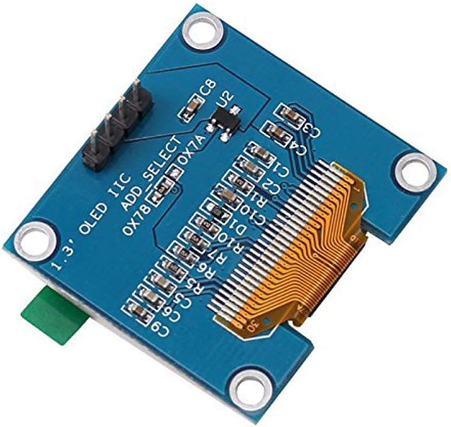 DollaTek 2Pcs 1.3″ IIC I2C Serial 128×64 SSH1106 OLED LCD Display LCD ...