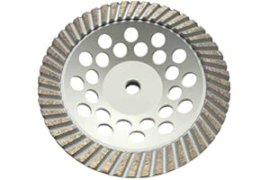EDIAMONDTOOLS 7" Grinding Wheels for Concrete, Granite, and Marble, #80/100 Grit, 5/8"-11 Threaded Arbor