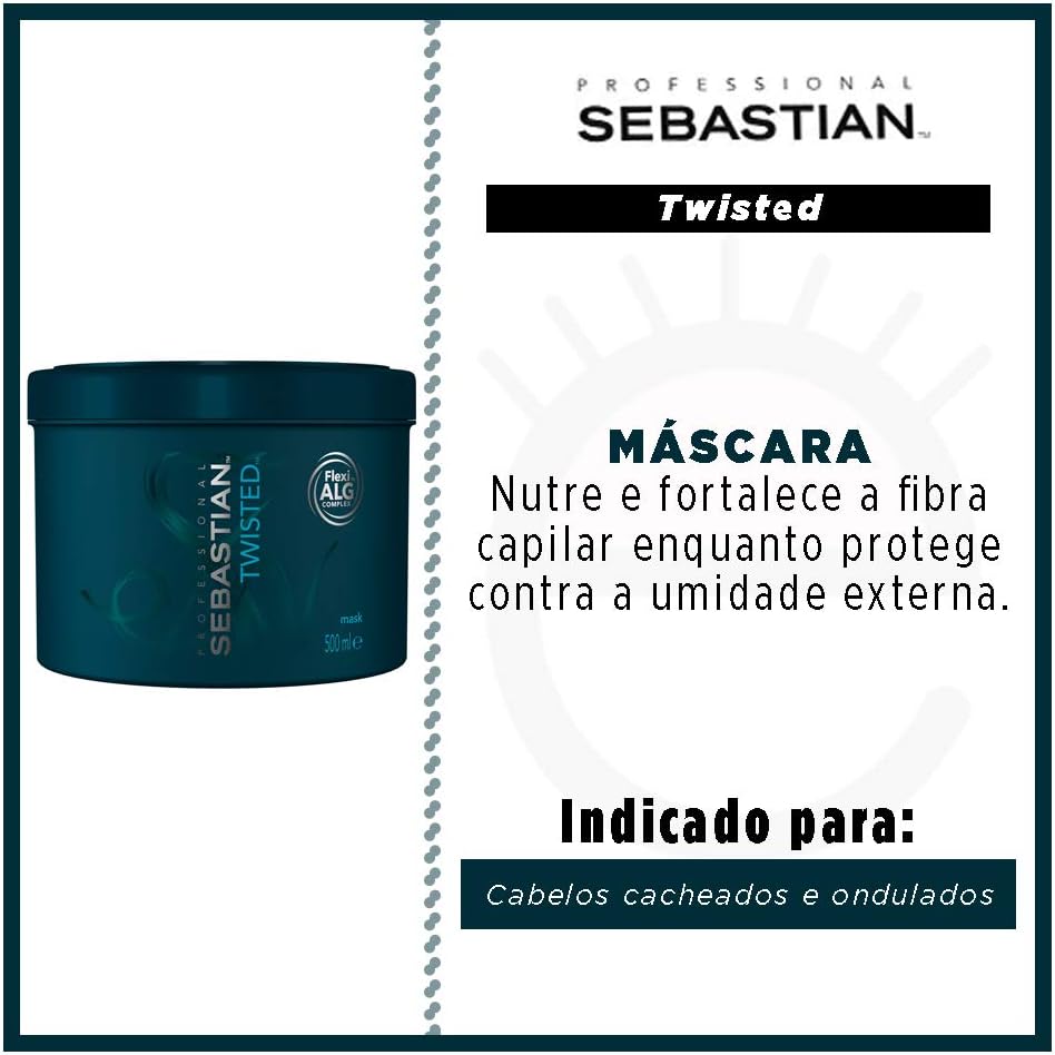 Sebastian Twisted Elastic Treatment Curl Mask 500ml, NO, 500 ml (Pack of 1) - Image 3