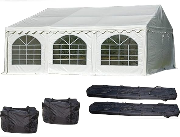 Amazon Com Delta Canopies 20 X20 Pvc Party Tent Heavy Duty Wedding Canopy Gazebo Carport With Storage Bags Garden Outdoor