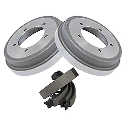 TRQ Rear Brake Shoe & Drum Kit Set Compatible with