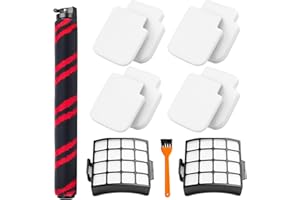 WALNTEC Replacement Filters for Shark Stratos AZ3002 AZ3000 AZ3000W DuoClean PowerFins Upright Vacuum Cleaner 1 Soft Brush Roller 2 Filters 4 Foam & Felt Filters 1 Cleaning Brush