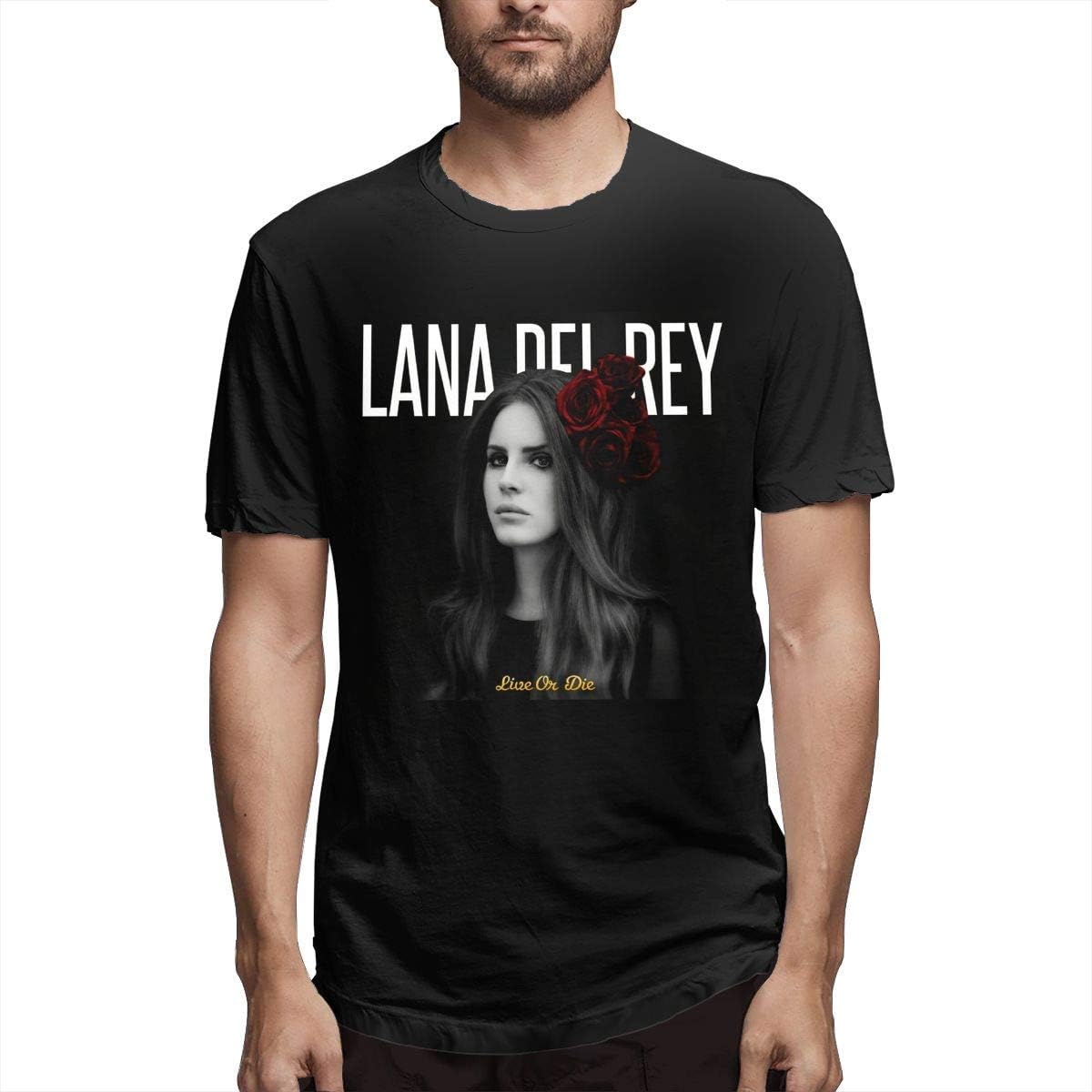 Enghuat Lana Del Rey Mens Graphic Tee Shirt Cotton Black
