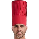Hyzrz Chef Tall Hat Adjustable Elastic Kitchen Grill BBQ Cooking Chef Cap for Men and Women
