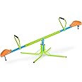 Pure Fun 360-Degree Swivel Seesaw with Phonetic Counter, Indoor or Outdoor