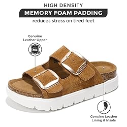 Project Cloud Genuine Leather Platform Sandals