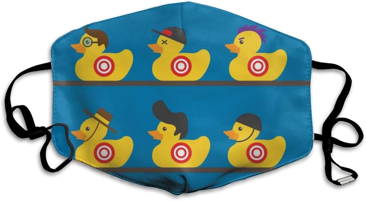 Medical Face Mask, Cancer Mask Surgical Mask Reusable Flu Masks Germ Face Mask Breathable Allergy Mask for for Kids Teens Men Women -Rubber Yellow Duck Art