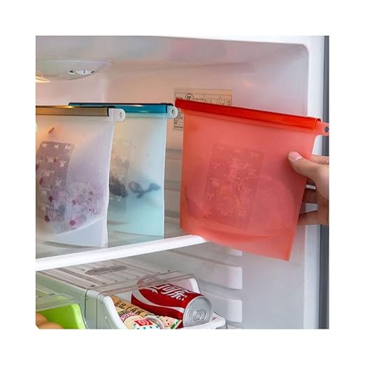 DLMB Bolsa Fresca Bolsa de Almacenamiento de Alimentos de Silicona ...
