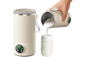VVU&CCO Portable Bottle Warmer & Mixer,Fast & Even Heating Formula to Keep Nutrient,Baby Bottle Warmer for Breastmilk & Formula,Defrost,Leakproof,Accurate Temp Control,Keep Warm