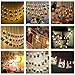 WONFAST LED Photo Clips String Lights, Battery Operated 5M 40 LED Peg Displaying Pictures Fairy Decorative Lights for Hanging Pictures Indoor Outdoor Party Christmas Decoration (40 Clips Warm White)