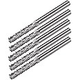 uxcell Tungsten Carbide Rotary Files 1/8" Shank, Double Cut Top Toothed Cylinder Shape Rotary Burrs Tool 3mm Dia, for Die Grinder Wood Soft Metal Polishing Model Engineering, 5pcs