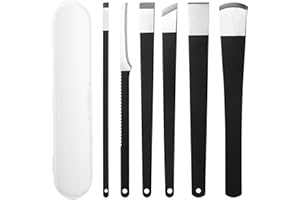 cobee 6 Pcs Ingrown Toenail Removal Kit, Callus Shaver Ingrown Toenail Tool with A Storage Box, Foot Callus Remover Tool Pedicure Knife for Foot Care Dead Skin Corn File Rasp
