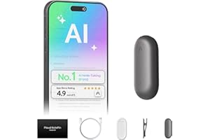 AI Voice Recorder, Plaud NotePin Voice Recorder, App Control, AI Notetaker, AI Transcribe & Summarize, Support 112 Languages,