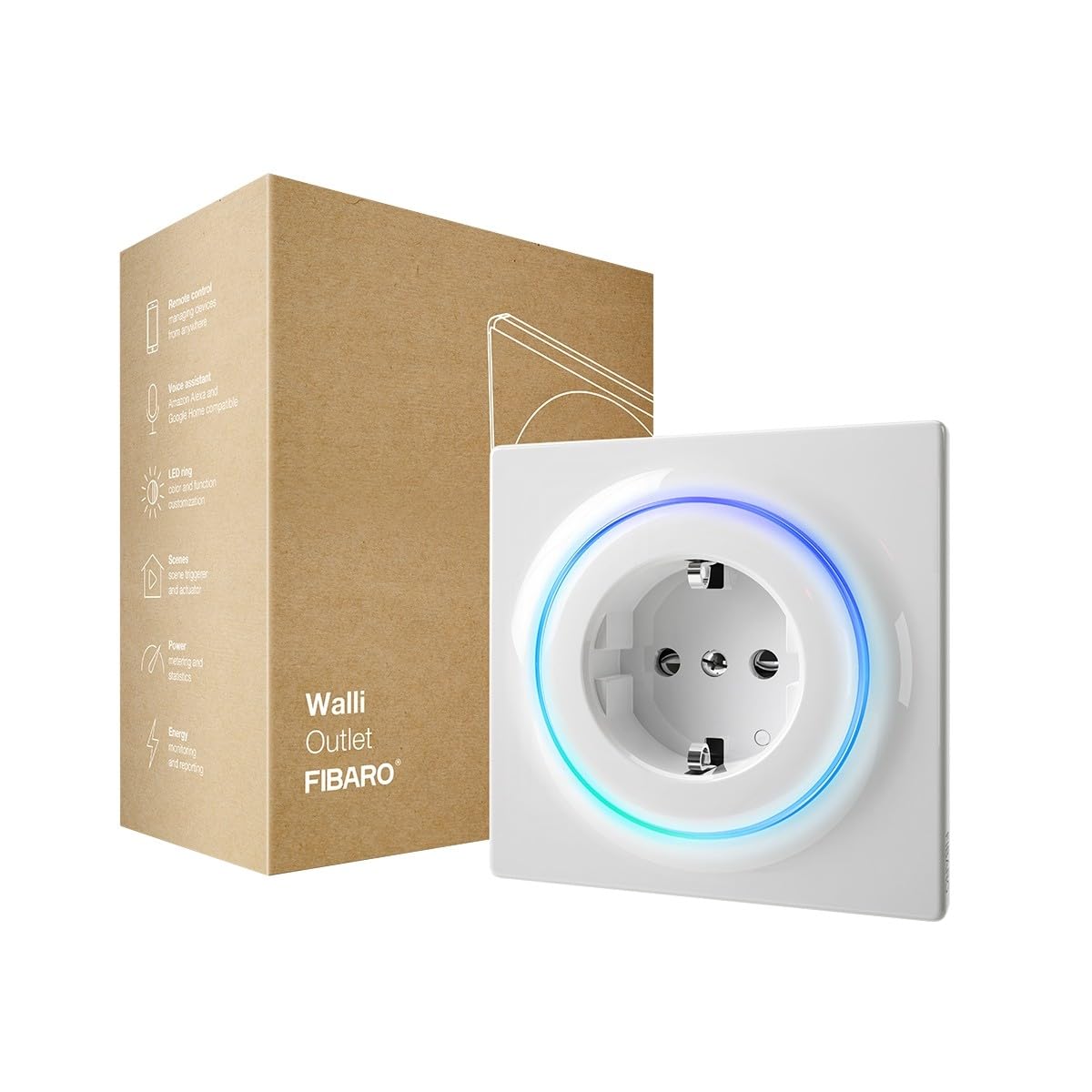 Fibaro FGWOF-001 Walli Outlet Type F Intelligent Socket