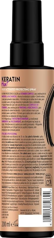 Protetor térmico de queratina, 2 x 200 ml