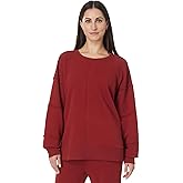 Mod-O-Doc Women's Long Sleeve Seamed Boxy Sweatshirt Black