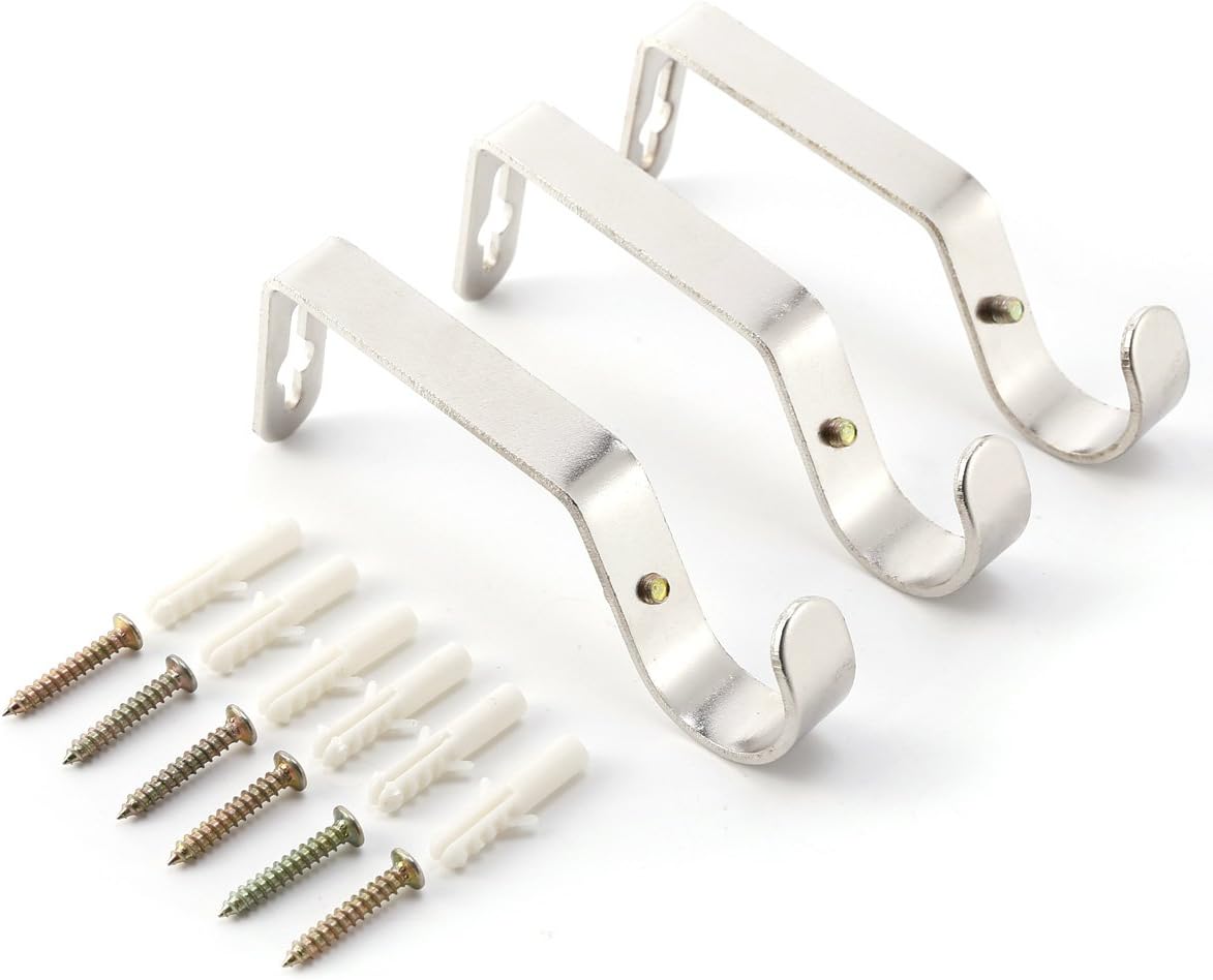 2 Stück Gardinenstangenhalter 28mm - Metall Wandhalterung Für Vorhangstangen