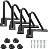 Signstek 16 Inch Black Metal Table Legs Trapezoidal 40cm Coffee Table DIY view 1