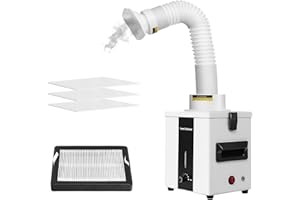 CAMXTOOL Solder Fume Extractor, Easy to use, Desktop and Floor, 3-Stage Filtration System Benchtop Smoke Absorber for Electronic sldering, Beauty and Nail Salon, Welding Tools,engraing Machine