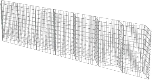 Festnight Huerto Urbano Muro de Gaviones de Acero 450x30x100 cm ...