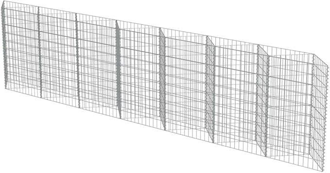 Festnight Huerto Urbano Muro de Gaviones de Acero 450x30x100 cm ...