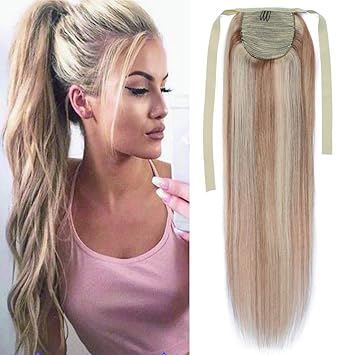 Amazon Com Sego Binding Ponytail Extension Human Hair Long