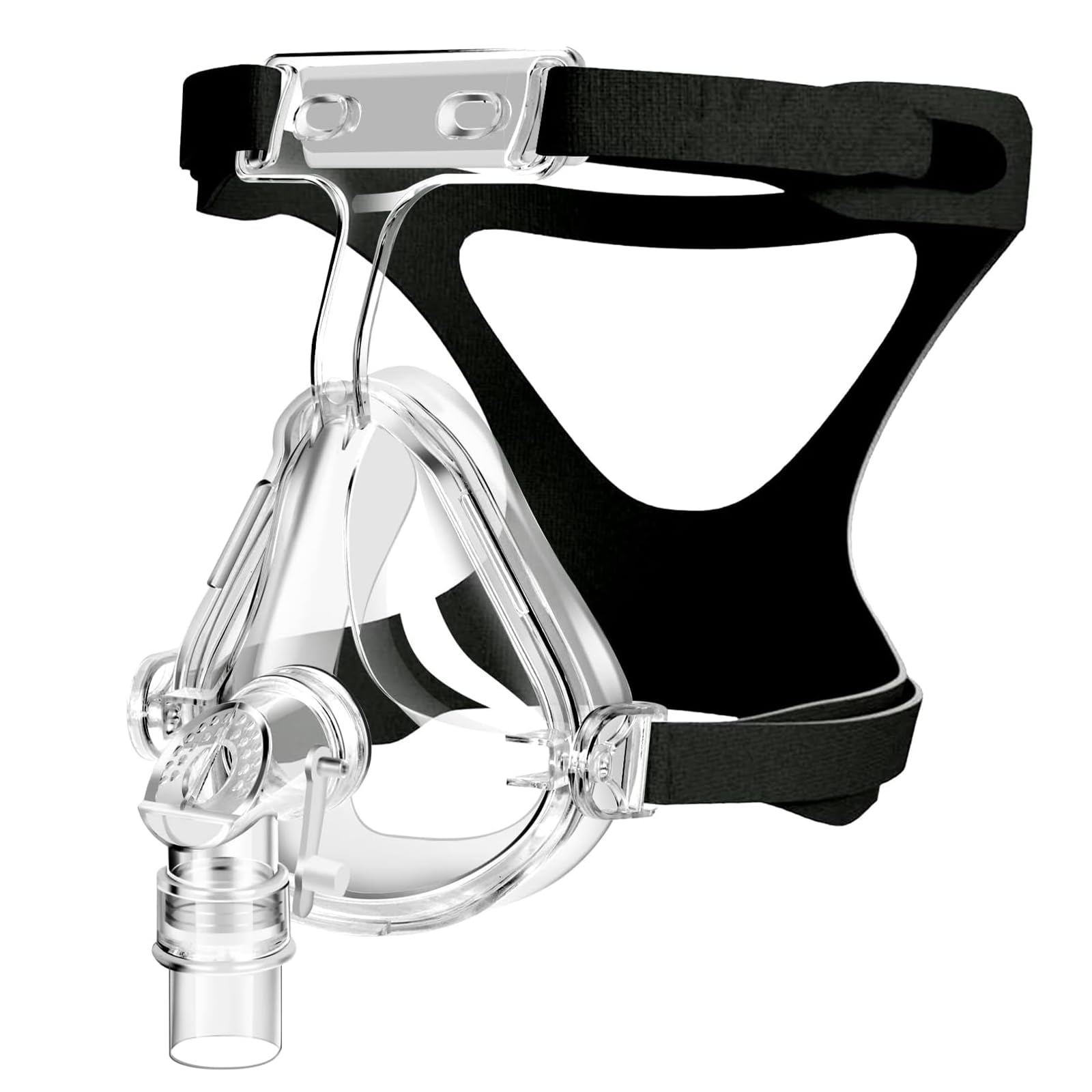 Photo 1 of Mabodysk Full Face CPAP Mask, CPAP Mask Replacement Set, CPAP Full Face Cover with Headgear, Elbows, Cushion, Frame Reuse CPAP Supplies Suitable for Various Models of CPAP Machine - Large