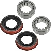 TRQ Wheel Bearing &amp; Seal Rear LH &amp; RH PAIR for GM Hummer Isuzu Saab Pickup Truck