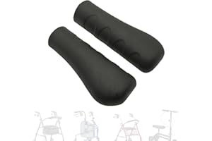 SZHSYJY 2 PCS Crutch Hand Grips Replacement Parts Fit for Rollator Walker ,Rollator Hand Grip,Wheelchair Hand Grip,Transport 