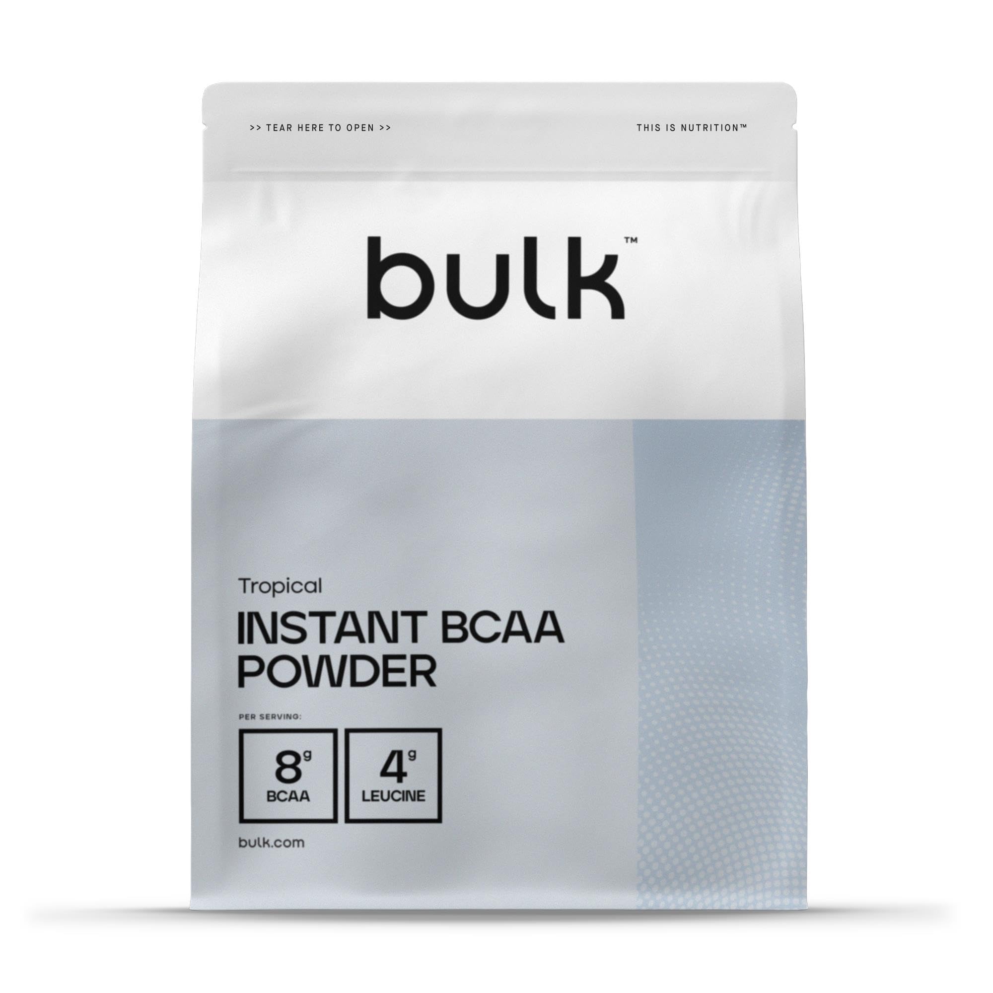 Bulk Pure Instant Branched Chain Amino Acids (BCAA) Powder, Tropical, 1 kg