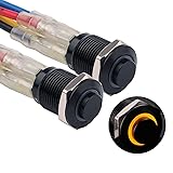 DMWD 2PCS 12mm Raised Head Metal Waterproof