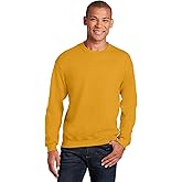 Gildan Adult Fleece Crewneck Sweatshirt, Style G18000 Gold