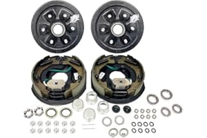 Southwest Wheel 4,400 lbs. Trailer Axle Electric Brake Kit 6-5.5" Bolt Circle