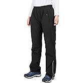 33,000ft Women's Rain Pants, Lightweight Waterproof Rain Over Pants, Windproof Hiking Pants for Outdoor, Fishing, Rainy Day