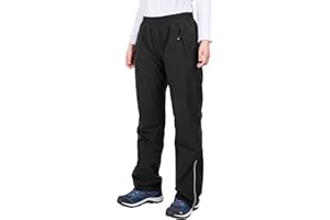 33,000ft Women's Rain Pants, Lightweight Waterproof Rain Over Pants, Windproof Hiking Pants for Outdoor, Fishing, Rainy Day